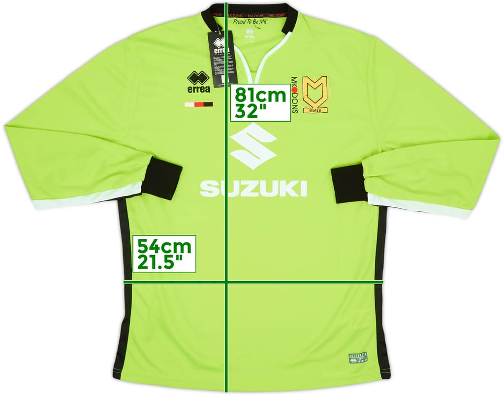 Camiseta de portero del MK Dons 2015-16 (XXL)