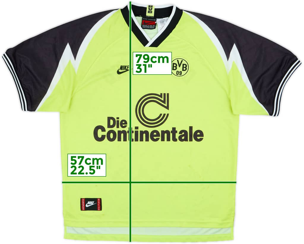 1995-96 Borussia Dortmund Home Shirt - 6/10 - (XL)