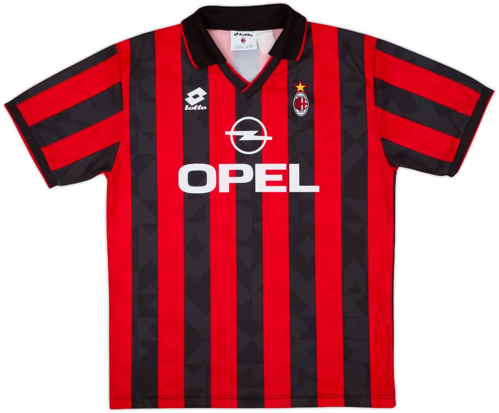 1994-95 AC Milan Home Shirt - 8/10 - (L)