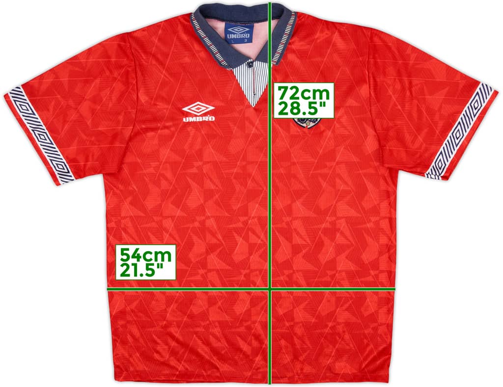 1990-93 England Away Shirt - 6/10 - (L)