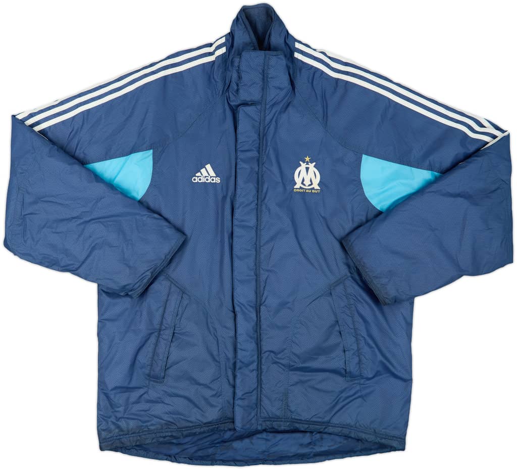 2004-05 Olympique Marseille adidas Padded Bench Coat - 8/10 - (XL)