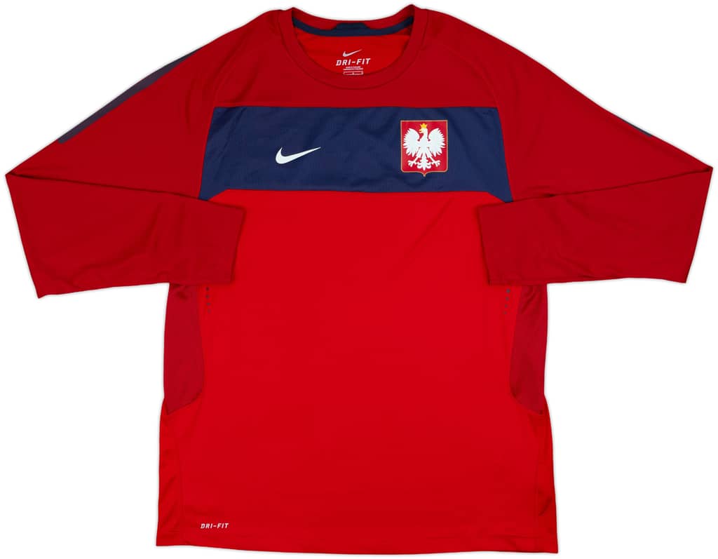 2010-12 Poland Nike Authentic Training L/S Shirt - 10/10 - (L)