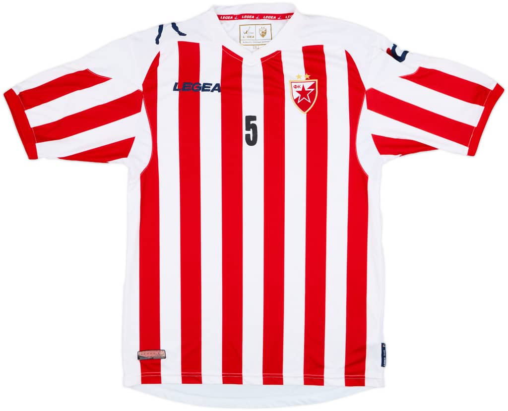 2012-13 Red Star Belgrade Home Shirt #5 - 8/10 - (XL)