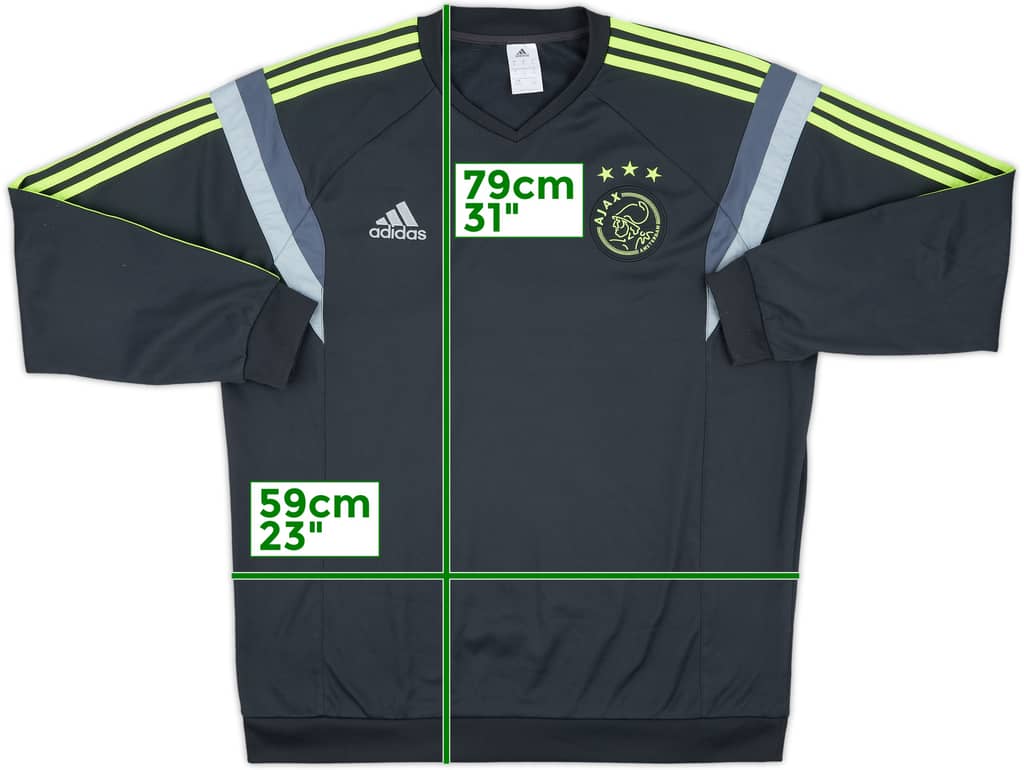 2014-15 Ajax adidas Sweat Top - 8/10 - (XL)