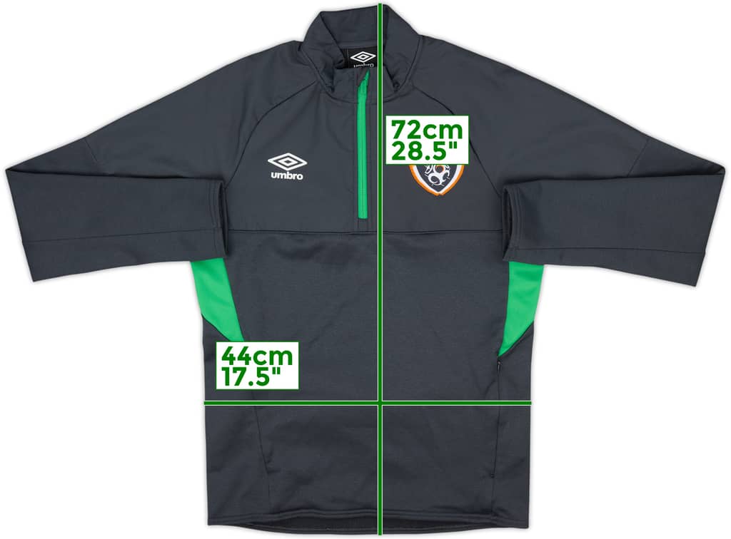 2016-17 Ireland Umbro 1/4 Zip Drill Top - 10/10 - (S)