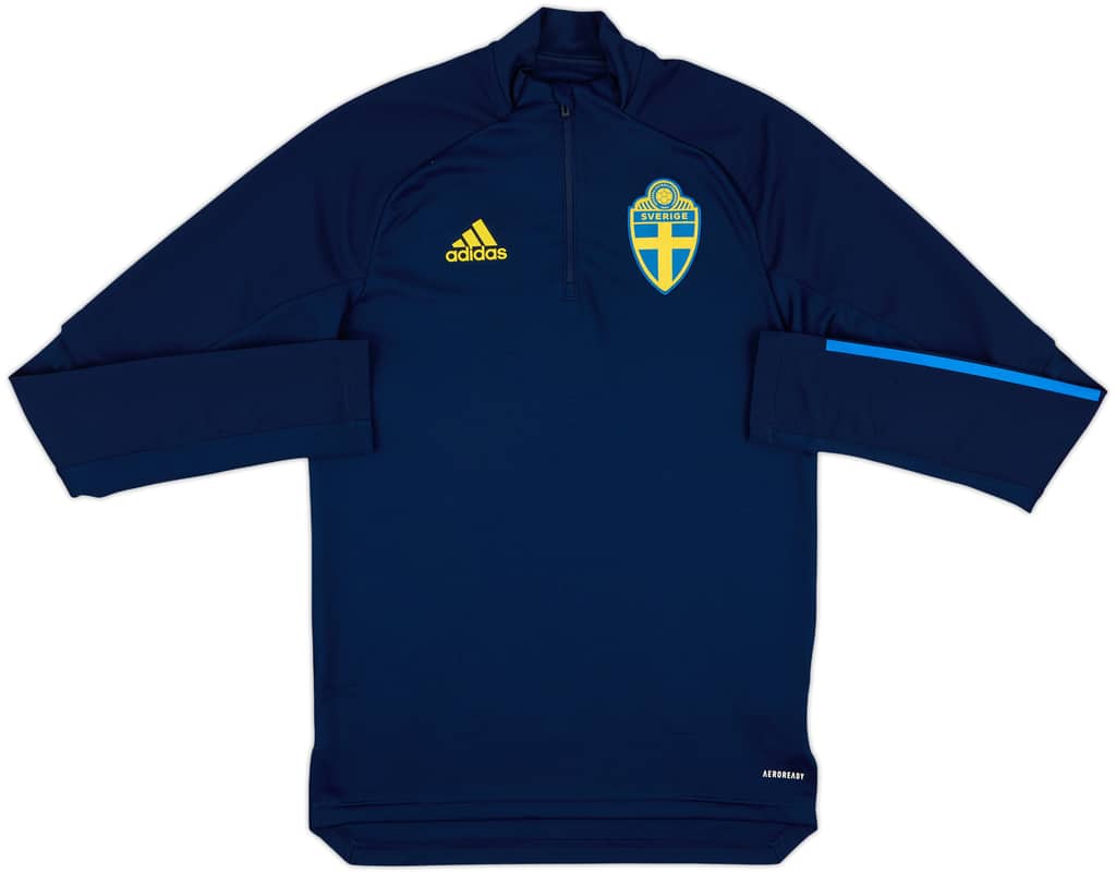 2019-20 Sweden adidas 1/4 Zip Training Top - 8/10 - (S)