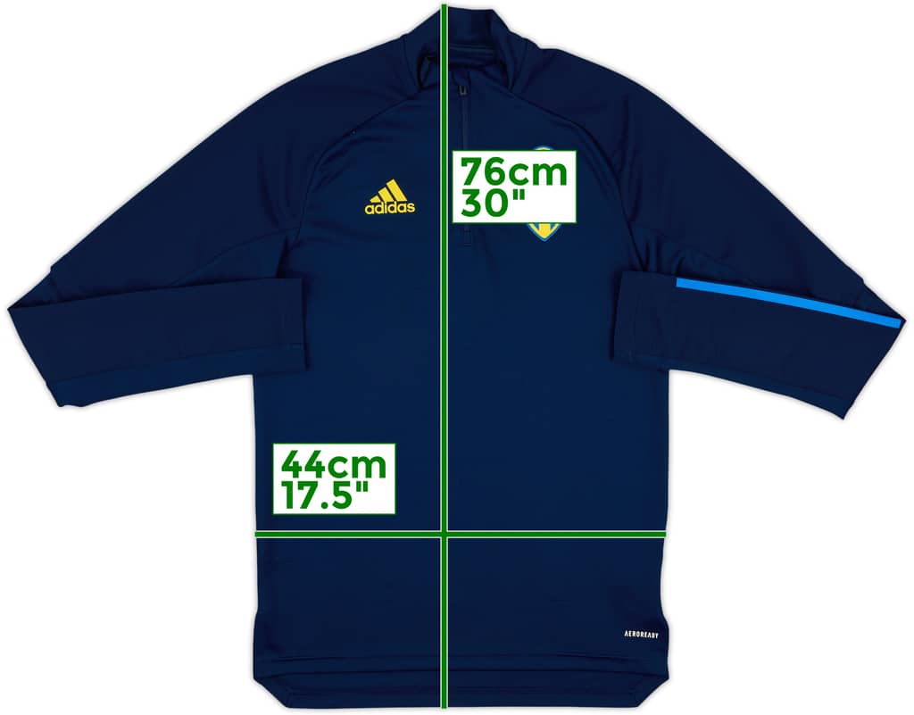 2019-20 Sweden adidas 1/4 Zip Training Top - 8/10 - (S)