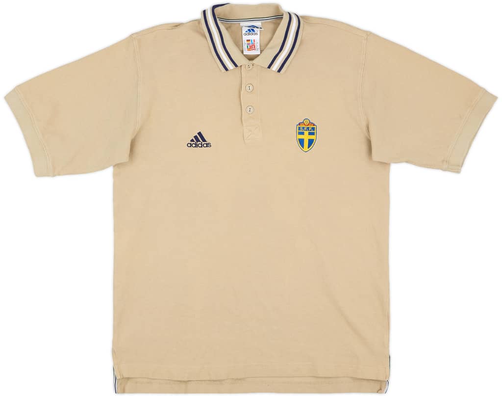 2002 Sweden adidas Polo Shirt - 8/10 - (S)