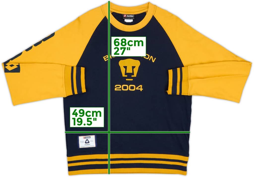 2004-05 Pumas UNAM Lotto Sweat Top - 9/10 - (M)