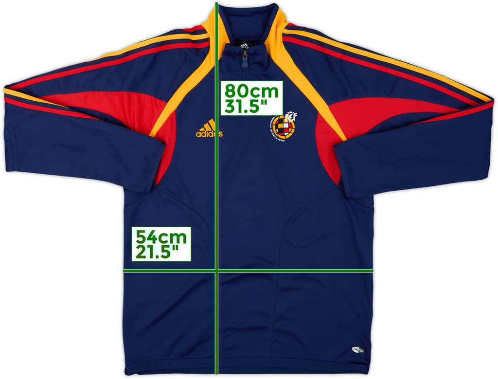 2004-05 Spain adidas 1/4 Zip Drill Top - 10/10 - (M/L)