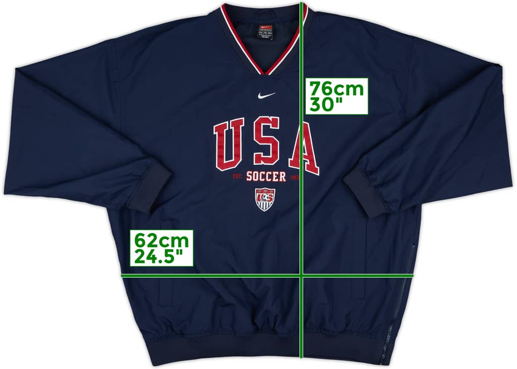 2002-03 USA Nike Drill Top - 8/10 - (XL)