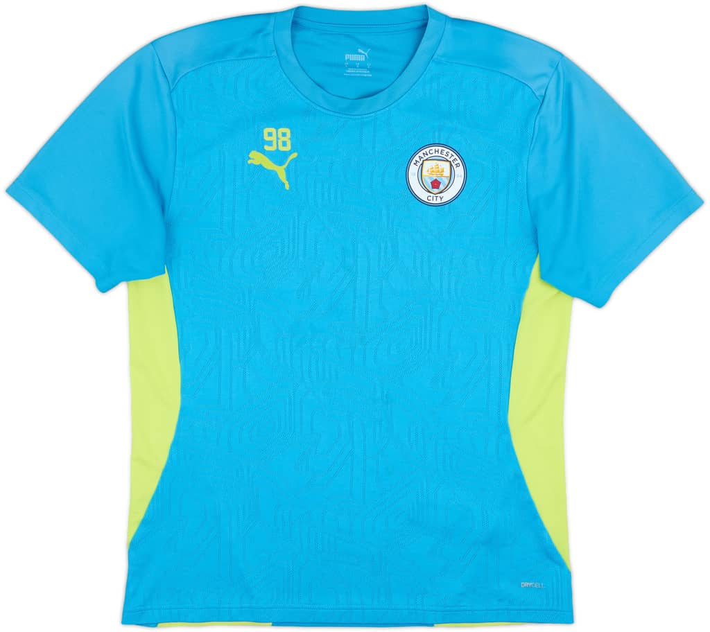 2024-25 Manchester City Puma Player Issue Training Shirt #98 - 7/10 - (L)