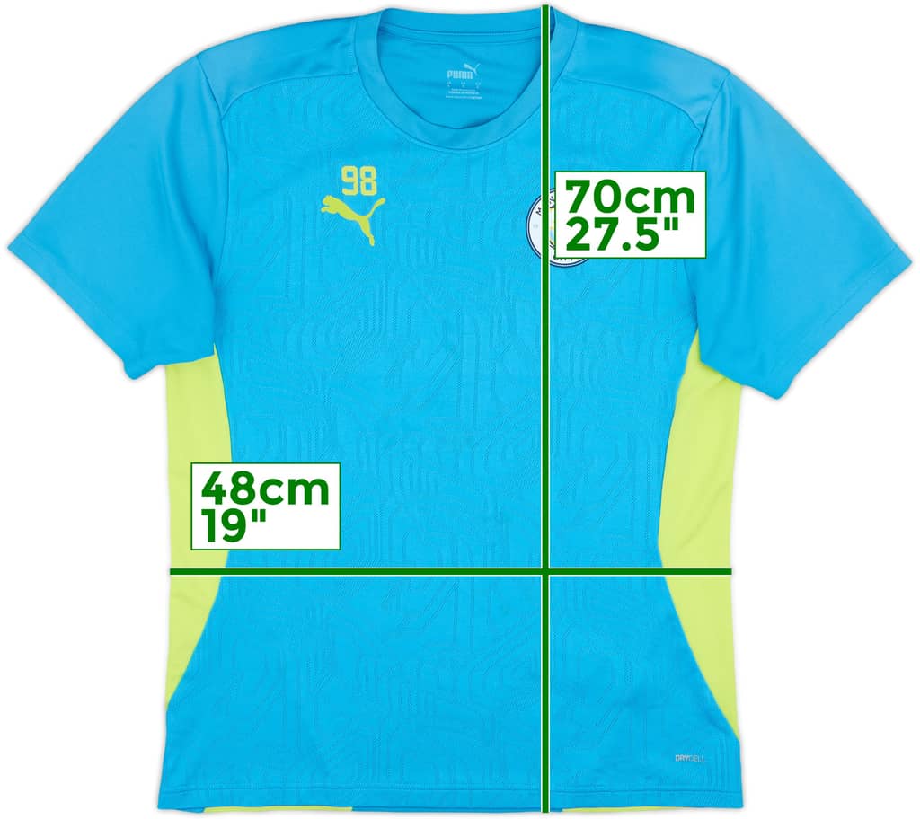 2024-25 Manchester City Puma Player Issue Training Shirt #98 - 7/10 - (L)