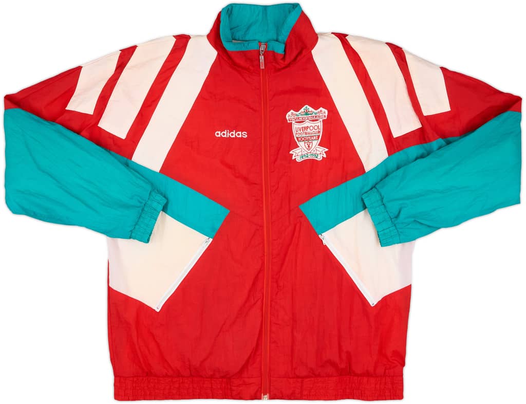 1992-93 Liverpool adidas Centenary Track Jacket - 9/10 - (XL)