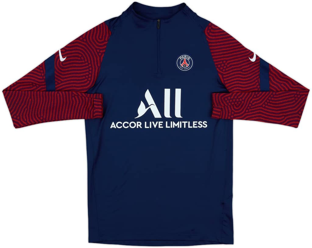 2020-21 Paris Saint-Germain Nike 1/4 Zip Training Top - 8/10 - (S)