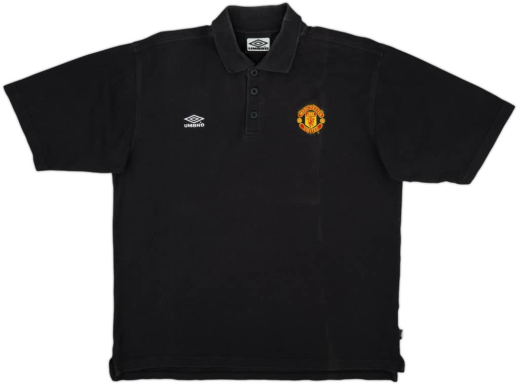1998-99 Manchester United Umbro Polo Shirt - 6/10 - (XL)