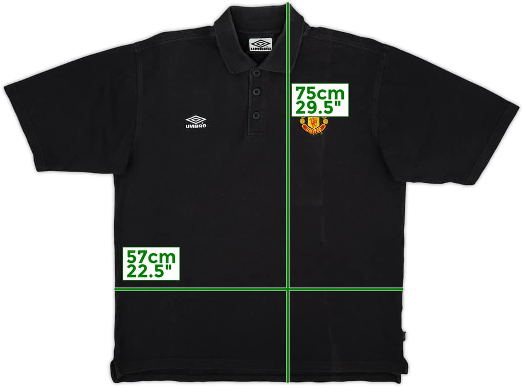 1998-99 Manchester United Umbro Polo Shirt - 6/10 - (XL)