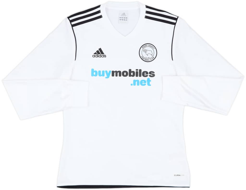 2011-12 Derby County Home L/S Shirt - 7/10 - (S)