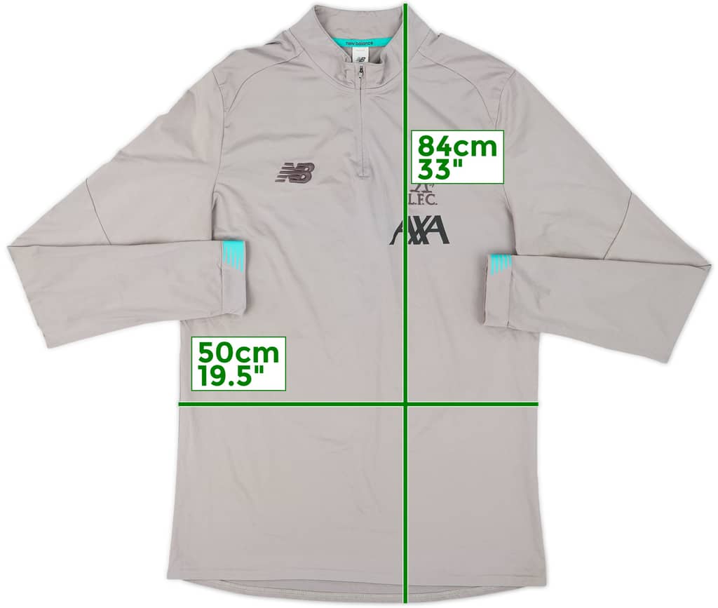 2019-20 Liverpool New Balance 1/4 Zip Drill Top - 10/10 - (XL)