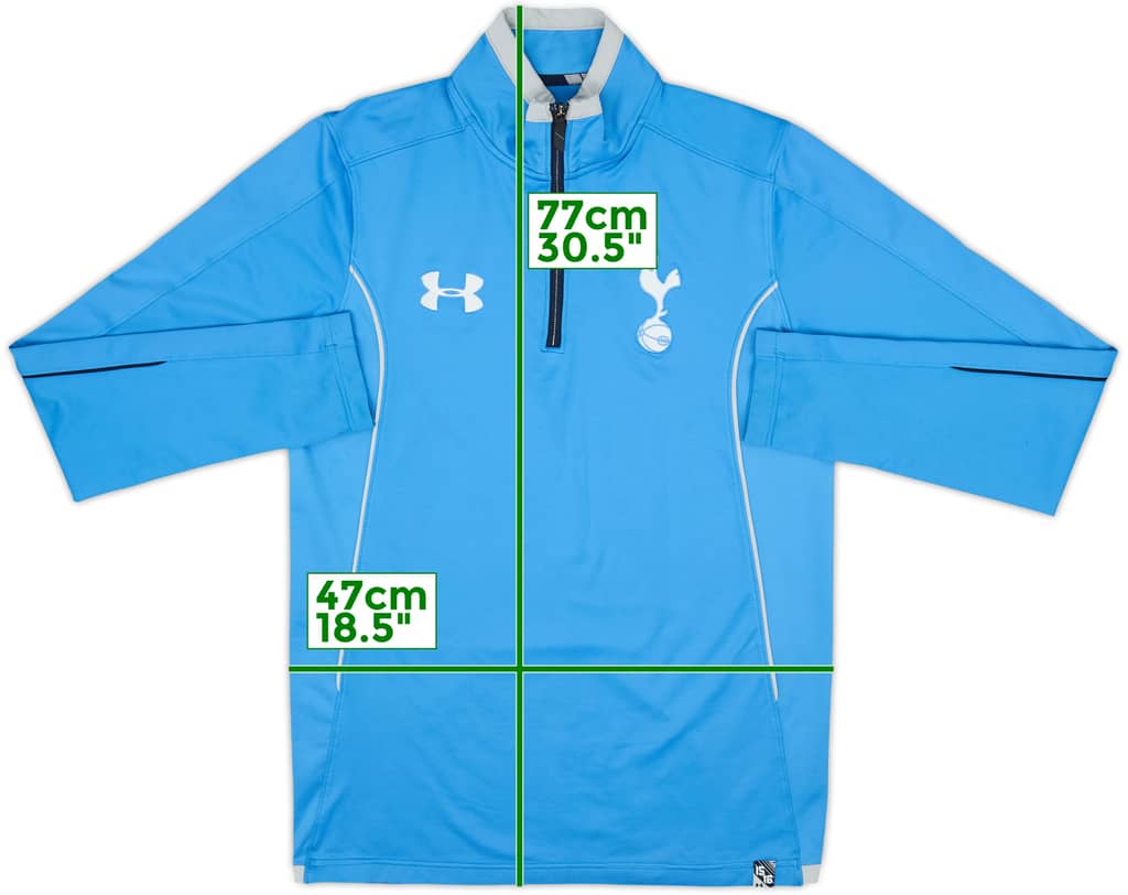 2015-16 Tottenham Under Armour 1/4 Zip Drill Top - 9/10 - (S)