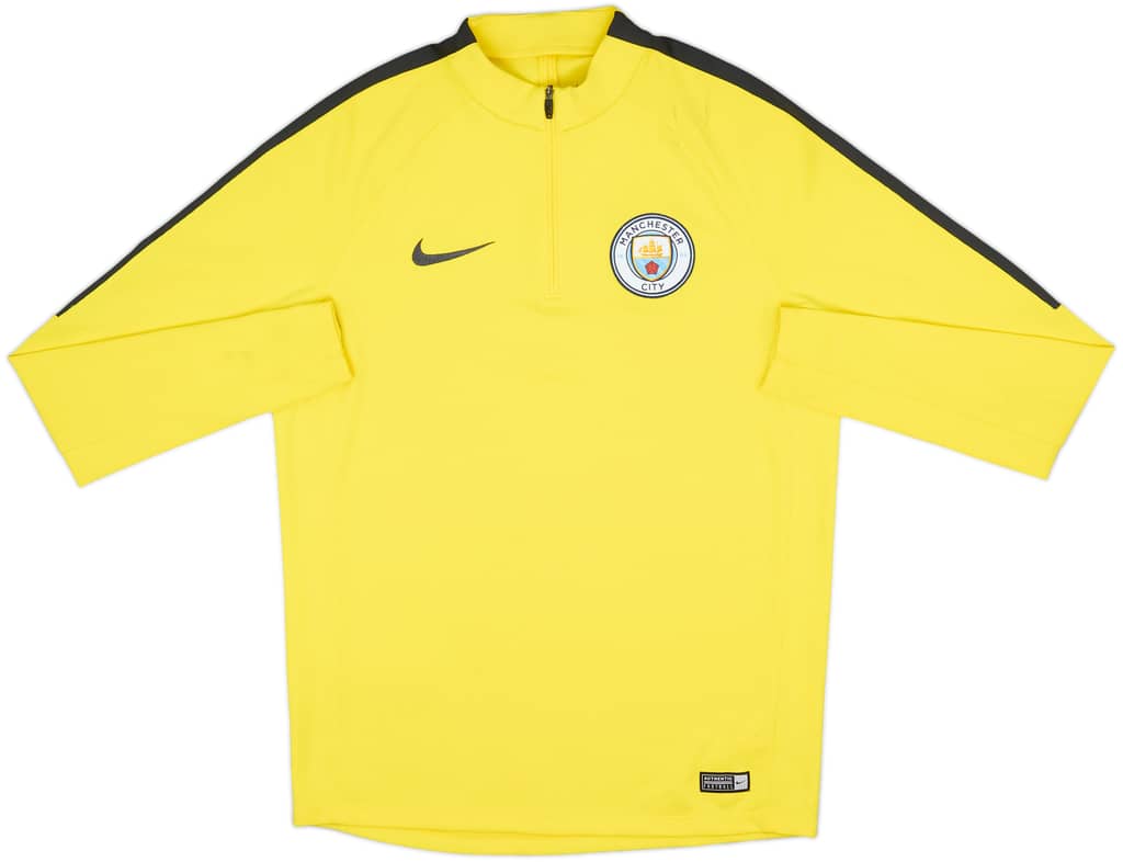 2017-18 Manchester City Nike 1/4 Zip Drill Top - 6/10 - (M)