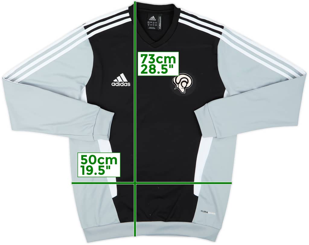 2011-12 Derby County adidas Sweat Top - 8/10 - (M)