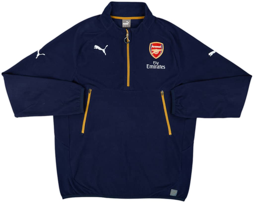 2015-16 Arsenal Puma 1/4 Zip Fleece Jacket - 8/10 - (XL)
