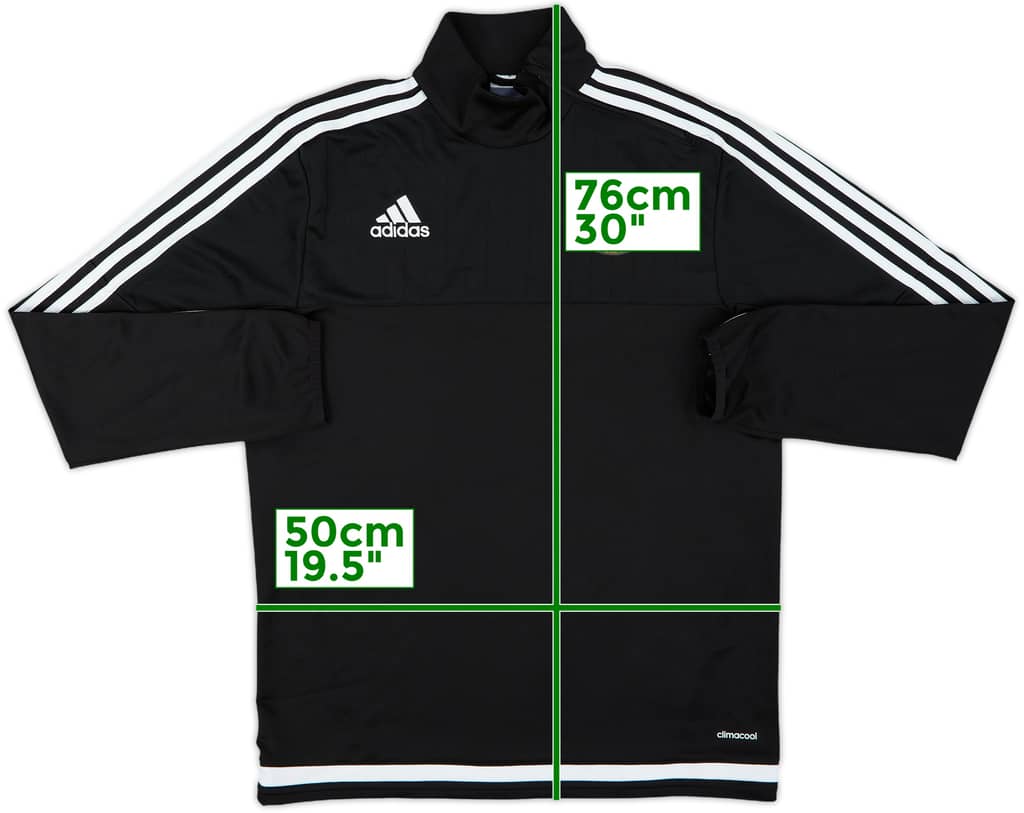 2015-16 Southampton adidas 1/4 Zip Drill Top - 9/10 - (M)