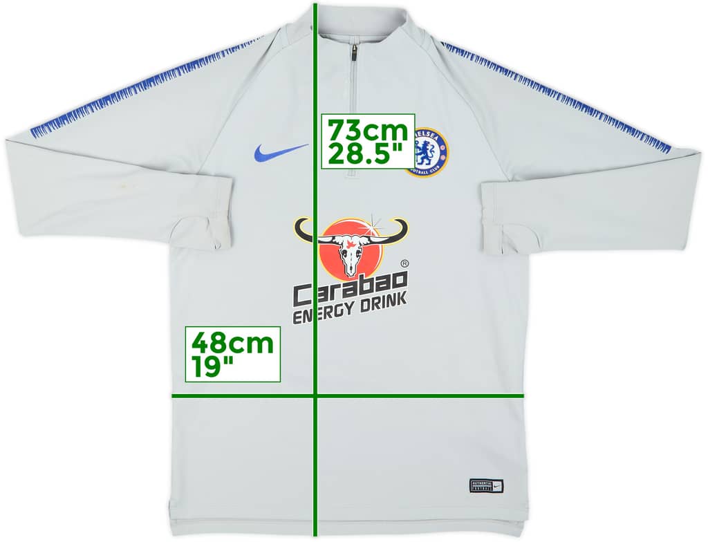 2018-19 Chelsea Nike 1/4 Zip Drill Top - 8/10 - (M)