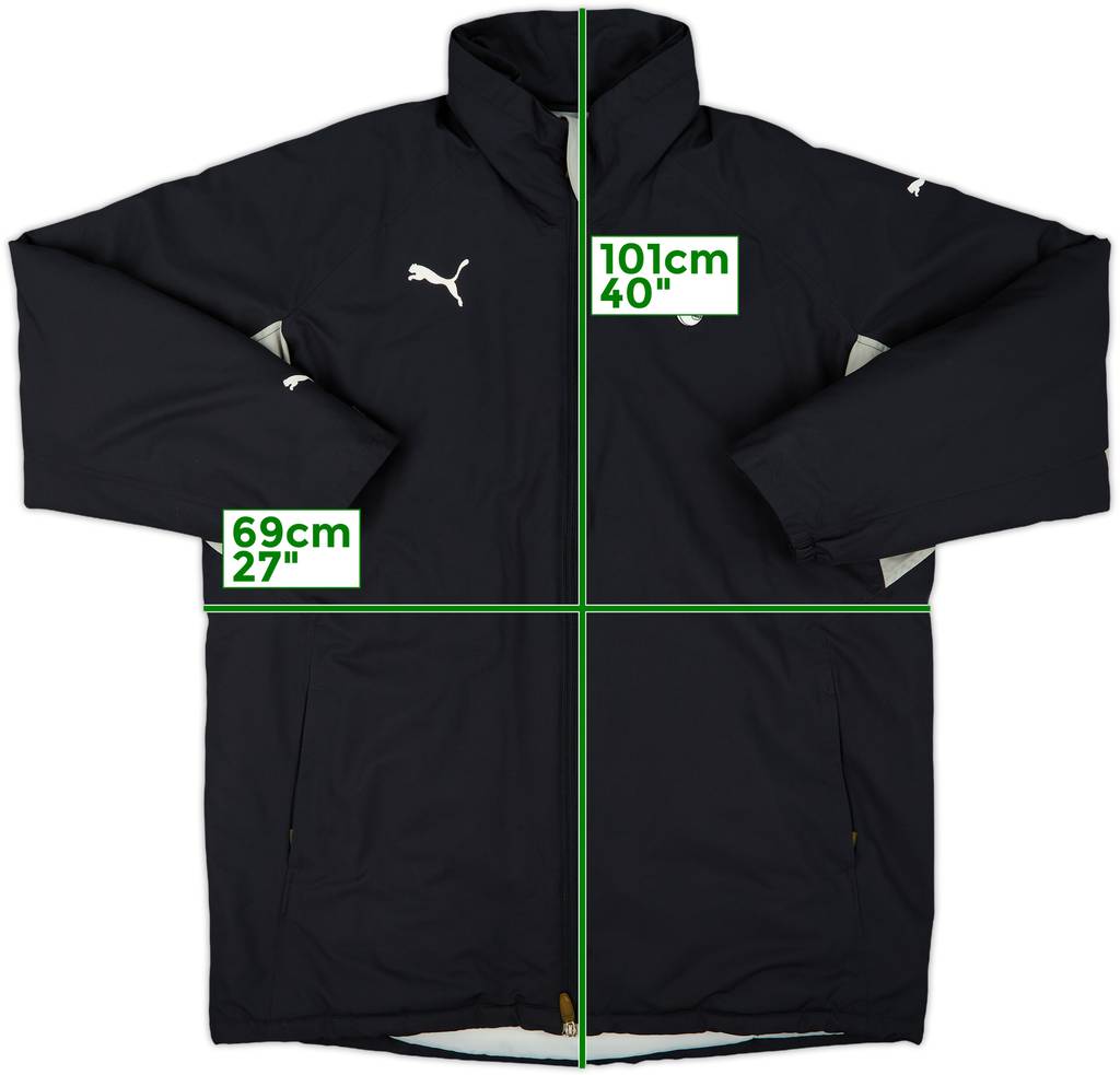 2009-10 Tottenham Puma Hooded Padded Bench Coat - 10/10 - (XL)