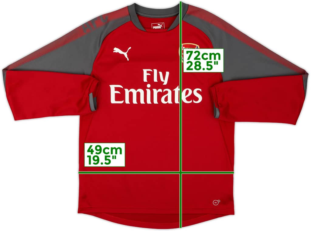 2017-18 Arsenal Puma Drill Top - 9/10 - (XL.Boys)