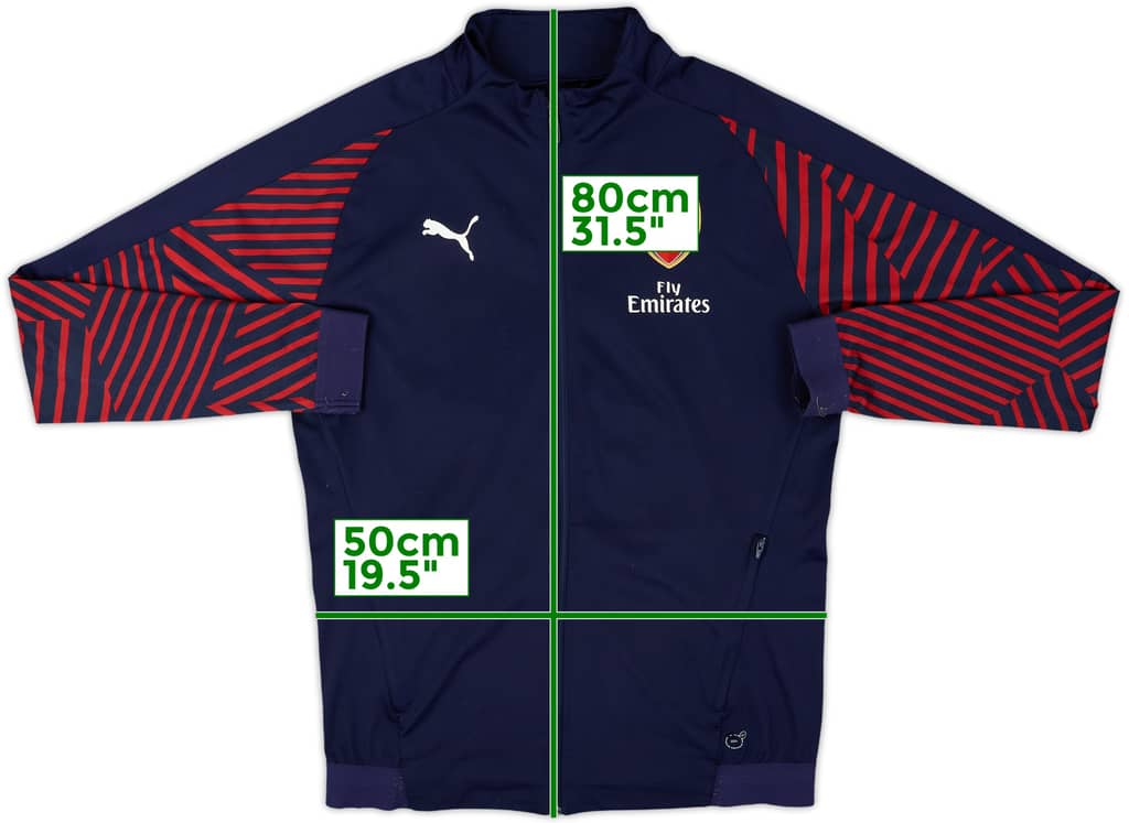 2018-19 Arsenal Puma Track Jacket - 8/10 - (L)