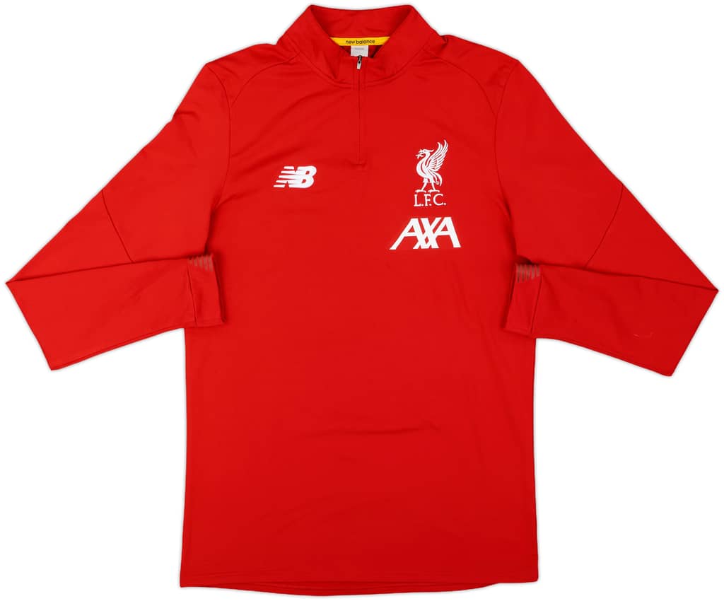 2019-20 Liverpool New Balance 1/4 Zip Drill Top - 10/10 - (M)