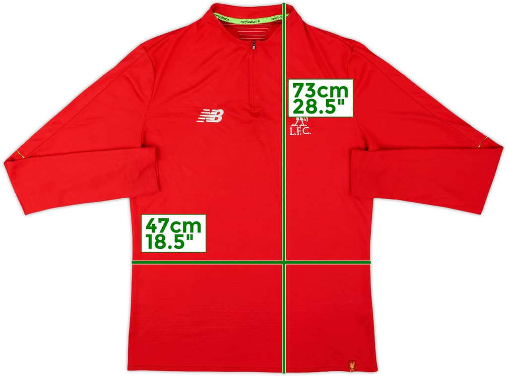 2018-19 Liverpool New Balance 1/4 Zip Drill Top - 8/10 - (M)