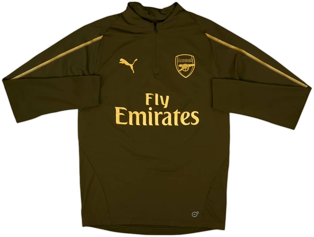 2018-19 Arsenal Puma 1/4 Zip Drill Top - 10/10 - (S)