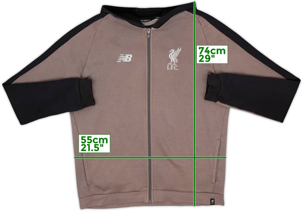 2019-20 Liverpool New Balance Hooded Track Jacket - 8/10 - (XL)