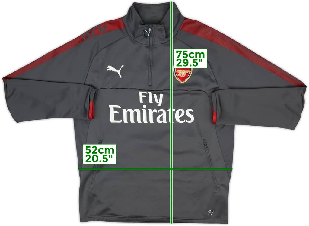 2017-18 Arsenal Puma 1/4 Zip Drill Top - 10/10 - (L)