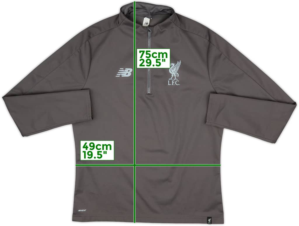 2019-20 Liverpool New Balance 1/4 Zip Track Jacket - 10/10 - (M)