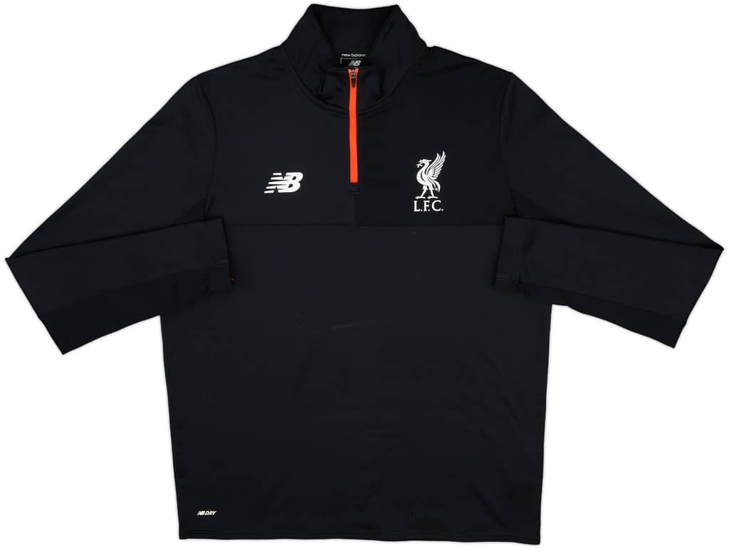 2016-17 Liverpool New Balance 1/4 Zip Drill Top - 9/10 - (L)