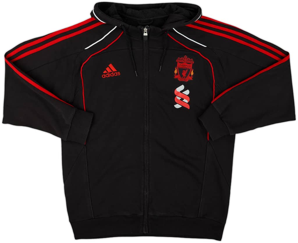 2010-11 Liverpool adidas Hooded Track Jacket - 8/10 - (L)