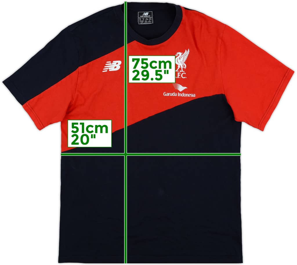2015-16 Liverpool New Balance Cotton Tee - 7/10 - (XL)