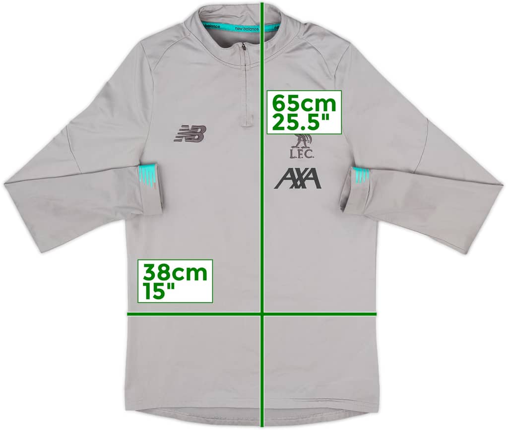 2019-20 Liverpool New Balance 1/4 Zip Track Jacket - 8/10 - (XL.Boys)
