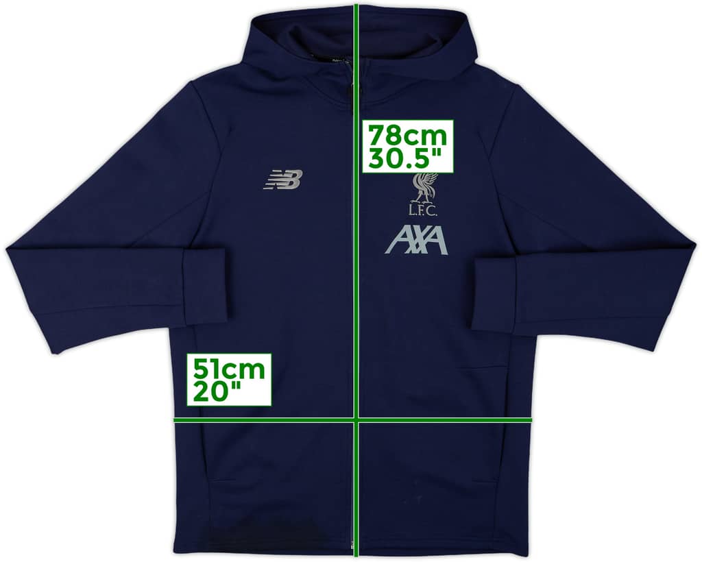 2019-20 Liverpool New Balance Hooded Track Jacket - 9/10 - (L)