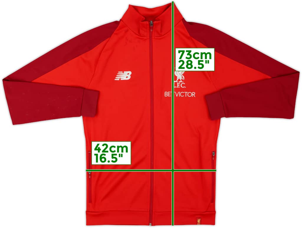 2018-19 Liverpool New Balance Track Jacket - 8/10 - (S)