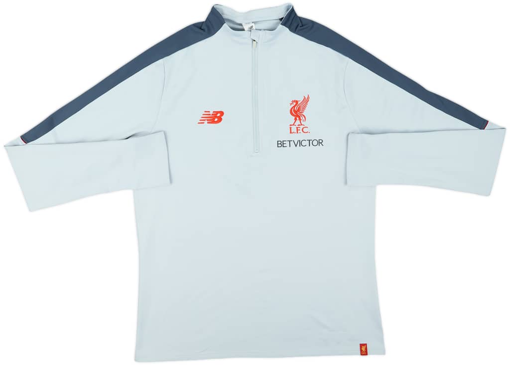 2019-20 Liverpool New Balance 1/2 Zip Drill Top - 9/10 - (L)