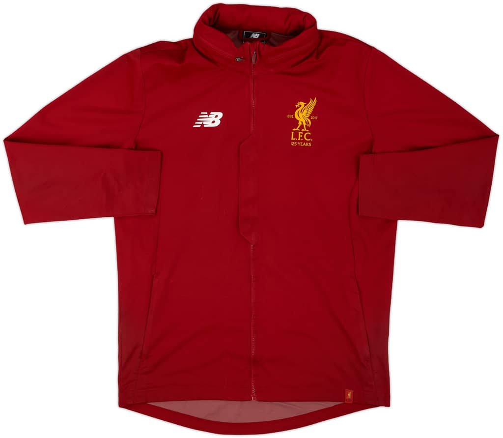 2017-18 Liverpool New Balance Hooded Rain Jacket - 10/10 - (M)