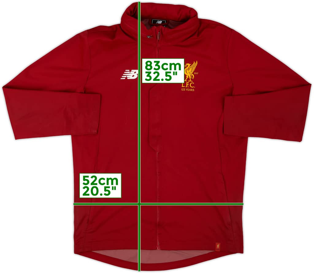 2017-18 Liverpool New Balance Hooded Rain Jacket - 10/10 - (M)