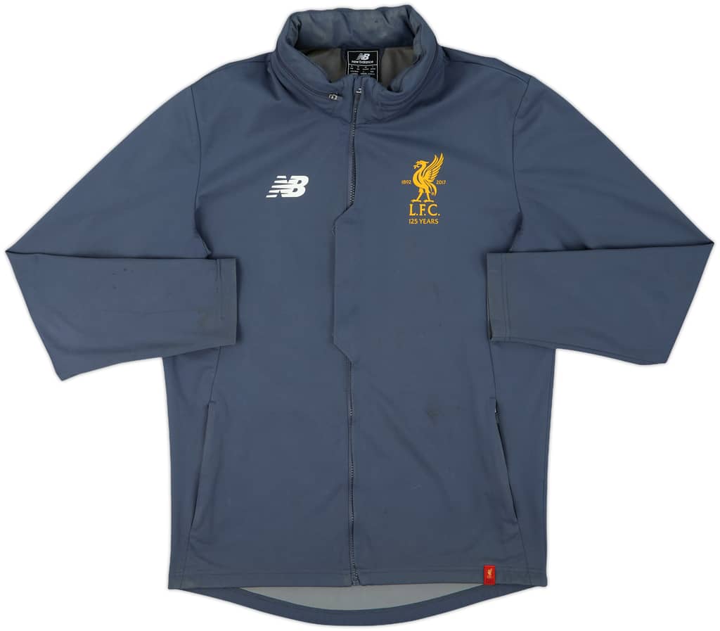 2017-18 Liverpool New Balance Hooded Rain Jacket - 9/10 - (M)