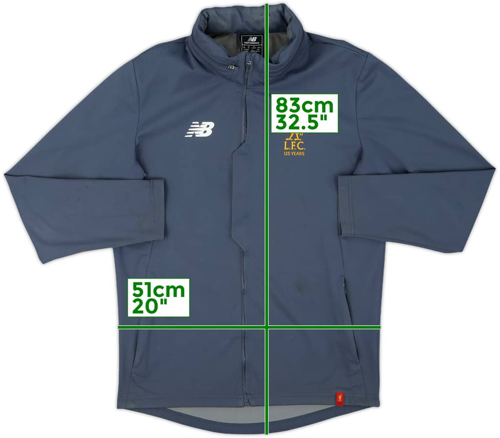 2017-18 Liverpool New Balance Hooded Rain Jacket - 9/10 - (M)