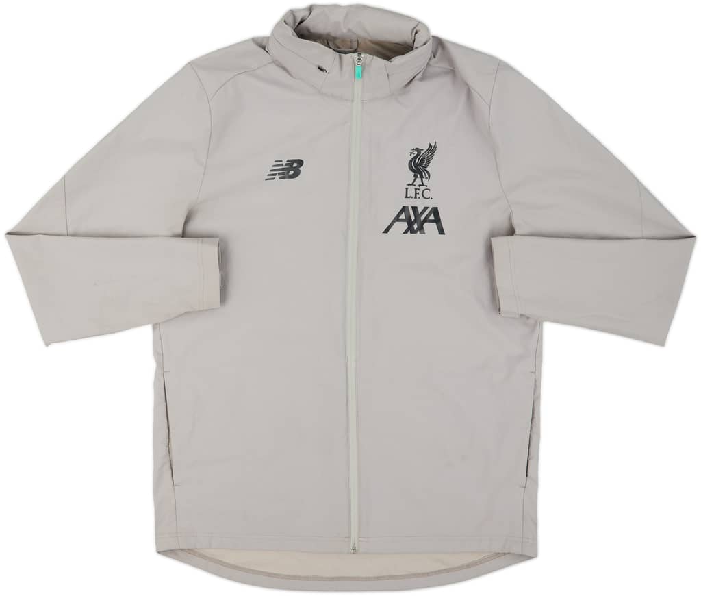 2019-20 Liverpool New Balance Hooded Rain Jacket - 8/10 - (L)